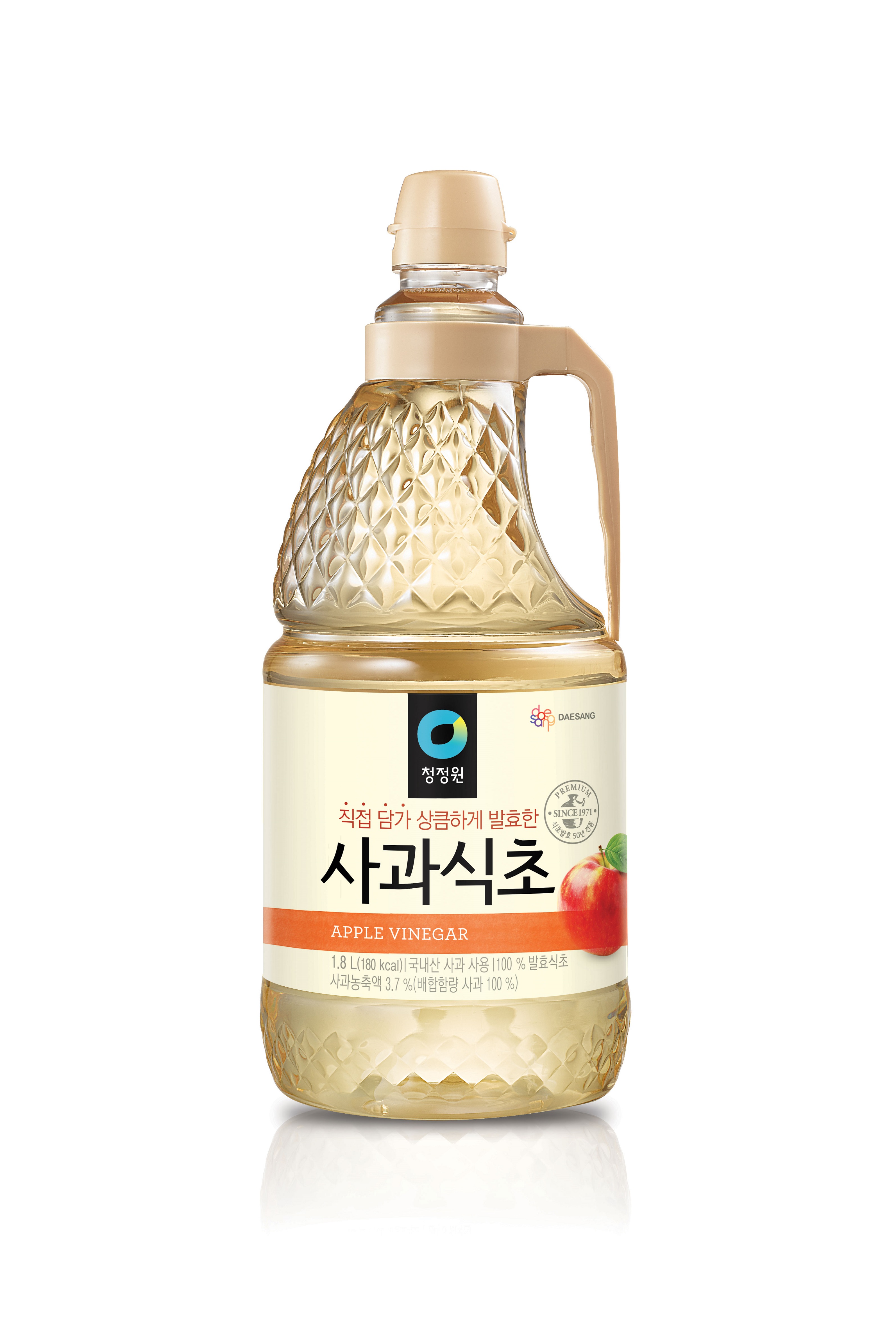 CHUNG JUNG ONE APPLE VINEGAR 1.8L - 청정원 사과식초 1.8L [1.8Lx6]