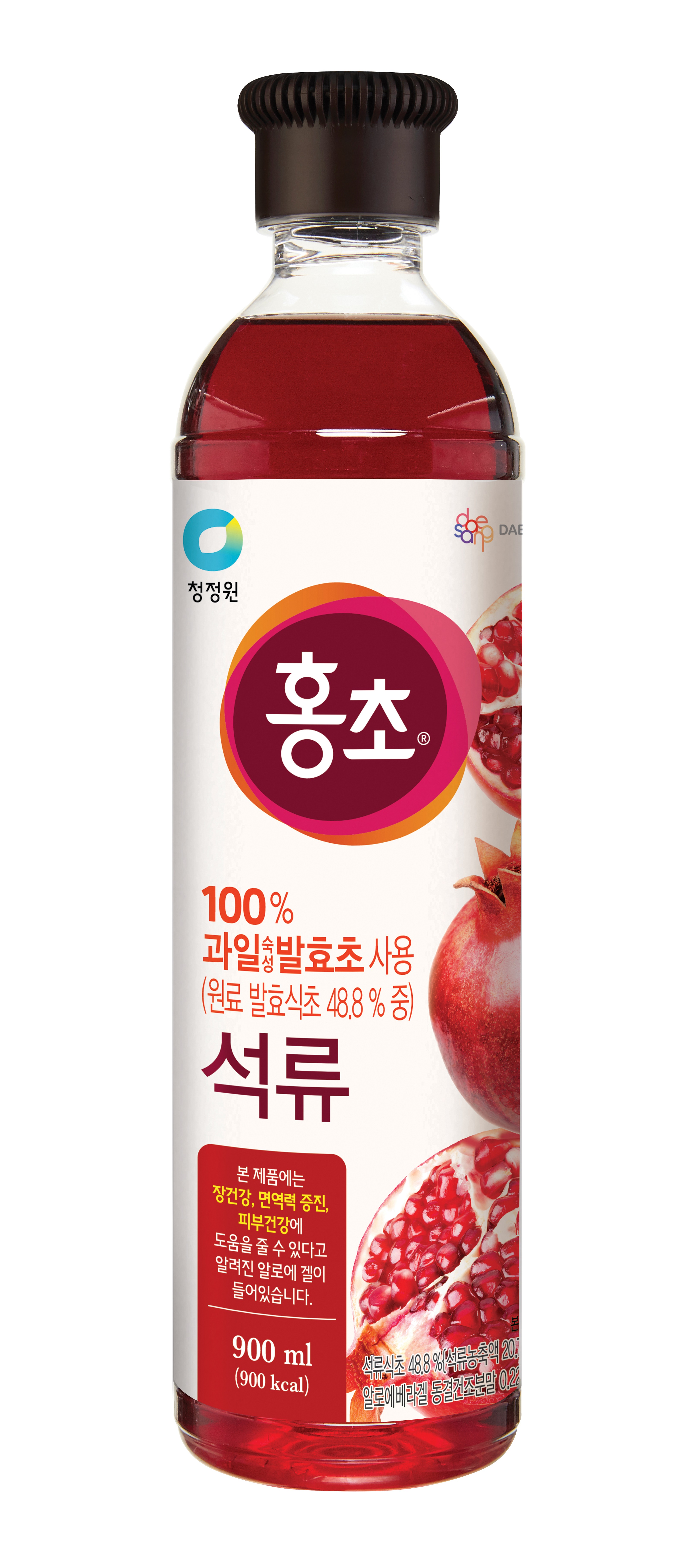CHUNG JUNG ONE HONG CHO POMEGRANATE VINEGAR 900ML - 청정원 홍초 석류식초 900ml [900MLx12]