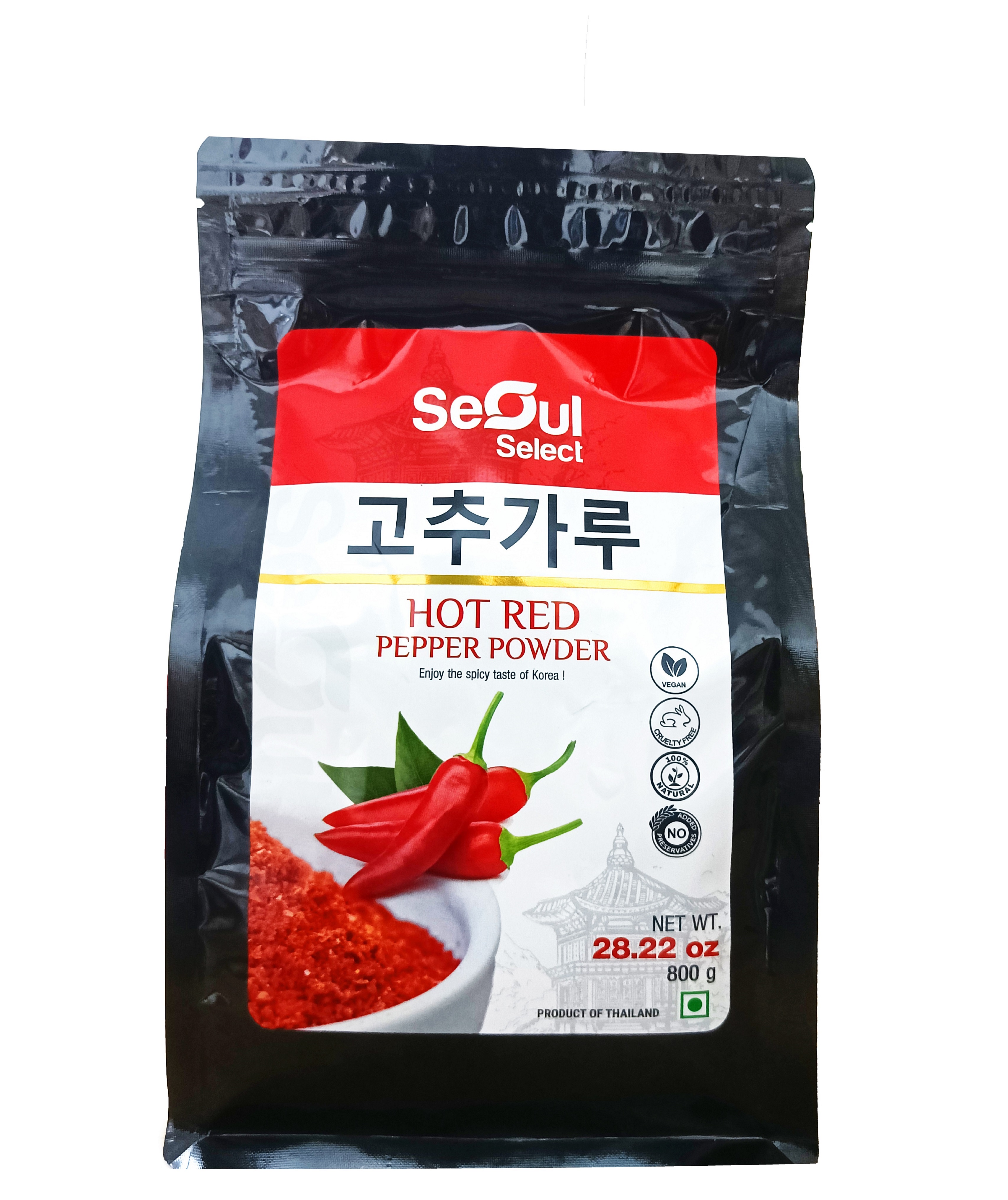 SEOUL SELECT HOT RED PEPPER POWDER 800GM - 서울 셀렉트 핫 레드 페퍼 파우 [800GMx16]